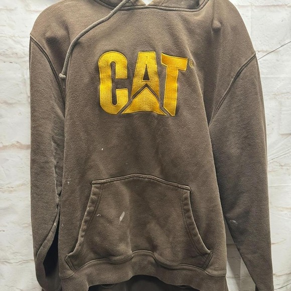 CAT‎ hoodie brown men's XXL - Picture 1 of 5